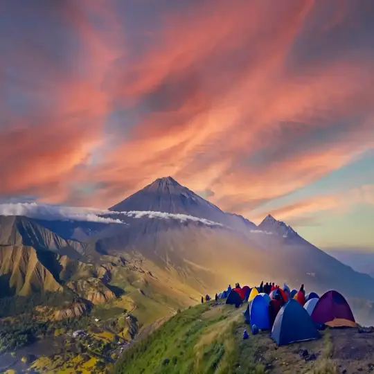 Pergasingan Trekking for wonderful camping and sunrise